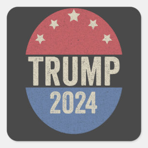 Trump 2024 Vote Again Funny Election Trump Again Square Sticker
