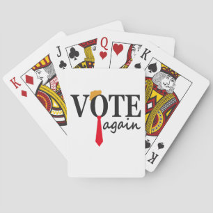 Trump 2024 Vote Again Patriotic American Gift Playing Cards