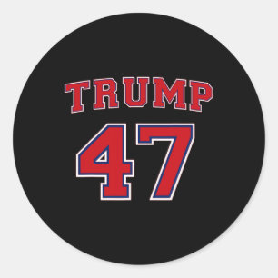 Trump 2024 Vote President Donald Trump 47th Presid Classic Round Sticker