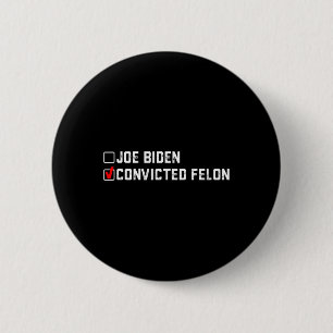 Trump 2024 Vs Joe Biden Ballot Paper Funny 2024 Fe 6 Cm Round Badge