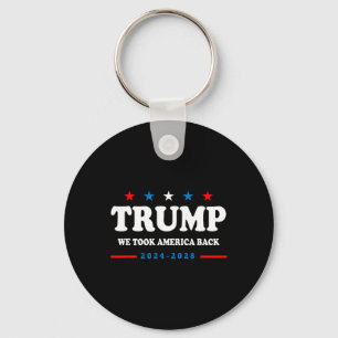 Trump 2024 We Took America Back Election 2024  Key Ring