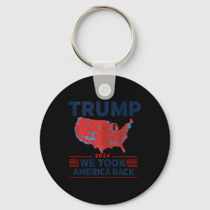 Trump 2024 We Took America Back Election Results M Key Ring