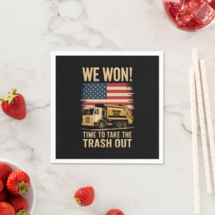 Trump 2024 We Won Wins Victory Inauguration 2025 Napkin