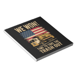 Trump 2024 We Won Wins Victory Inauguration 2025 Notepad