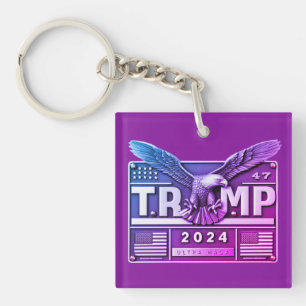 TRUMP 2024 with an Eagle Key Ring