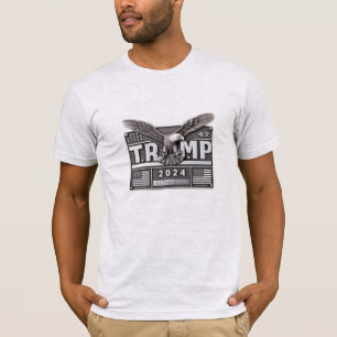 TRUMP 2024 with an Eagle T-Shirt