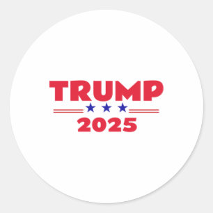 Trump 2025'  classic round sticker