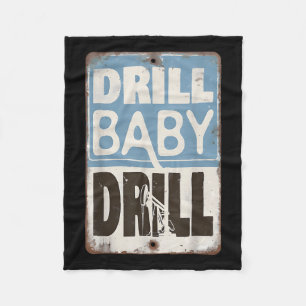 Trump 2025 Drill Baby Drill Costume _1  Fleece Blanket