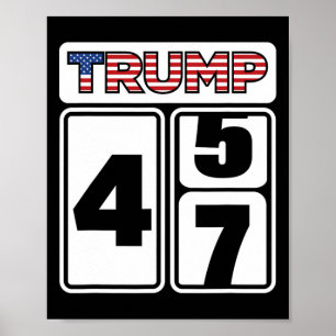 Trump 2025 Election 47 Victory Win President Inaug Poster