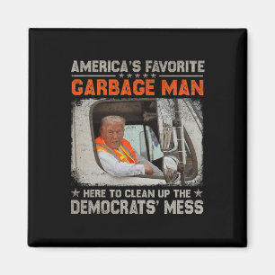 Trump 2025 Election Trump Garbyge Man Vote Trump P Magnet