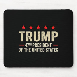 Trump 2025 Flag (on Back) 47th President Trump Ina Mouse Pad