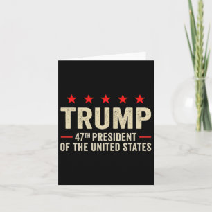 Trump 2025 Flag (on Byck) 47th President Trump Ina Card