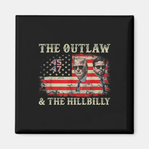 Trump 2025 Flag Outlaw Hillbilly J.d.vance 2025 Do Magnet