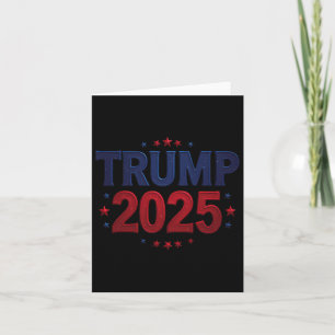 Trump 2025 President 45 And 47 Retro Vintage 1 Card