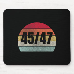 Trump 2025 President 45 And 47 Retro Vintage  Mouse Pad