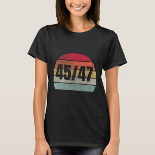 Trump 2025 President 45 And 47 Retro Vintage T-Shirt