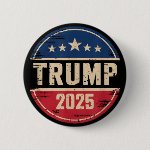 Trump 2025 Take America Back Men Women 6 Cm Round Badge