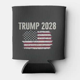 Trump 2028 American Flag Election President Can Cooler