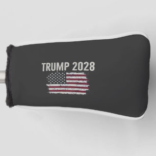 Trump 2028 American Flag Election President  Golf Head Cover