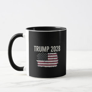 Trump 2028 American Flag Election President Mug