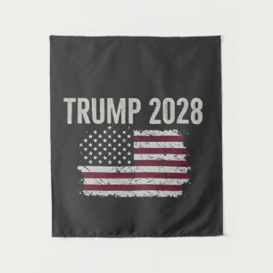 Trump 2028 American Flag Election President  Tapestry