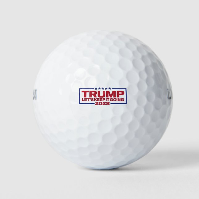 Trump 2028 Let's Keep It Going Golf Balls (Front)