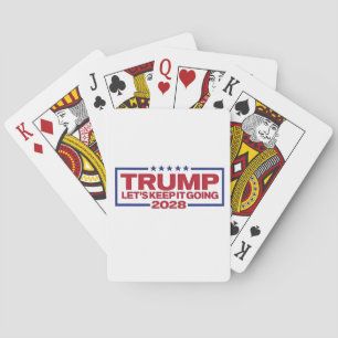 Trump 2028 Let's Keep It Going Playing Cards