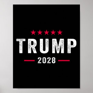 Trump 2028 Shirt Vote Donald Trump 28 Poster