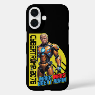 Trump 2076 Martian Presidential Campaign iPhone 16 Case