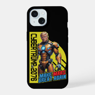 Trump 2076   Martian Presidential Campaign iPhone 15 Case