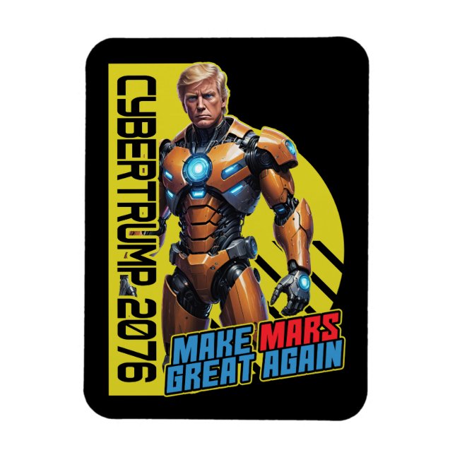 Trump 2076 | Martian Presidential Campaign Magnet (Vertical)