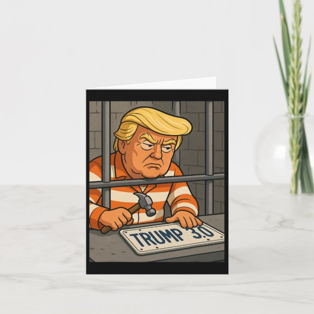 Trump 3.0 License Plate Designer 1  Card (Front)