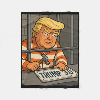 Trump 3.0 License Plate Designer 1  Fleece Blanket