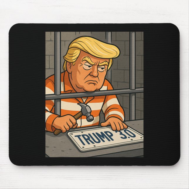 Trump 3.0 License Plate Designer 1  Mouse Pad (Front)
