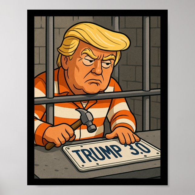 Trump 3.0 License Plate Designer 1  Poster (Front)