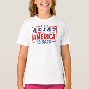 Trump 45-47 America Is Back T-Shirt