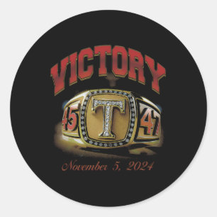 Trump 45 47  classic round sticker