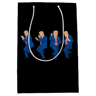 Trump 45 47 Funny Dance Dancing USA President Medium Gift Bag