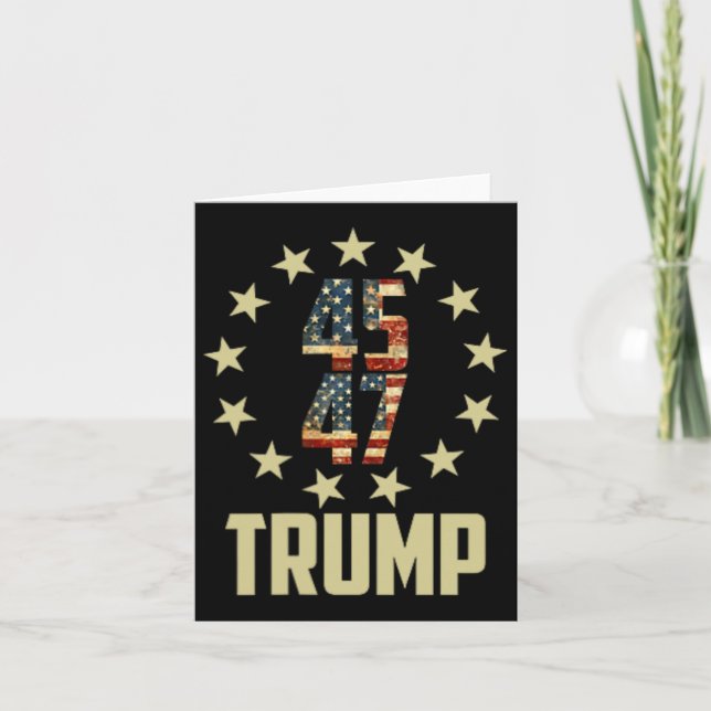 Trump 45 47 Mega Potus  Card (Front)