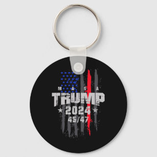 Trump 45-47 Mega Us Flag 2025 Presidential Electio Key Ring