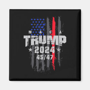 Trump 45-47 Mega Us Flag 2025 Presidential Electio Magnet