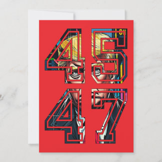 Trump 45 47 | Pop Art | American President Invitation