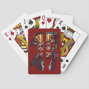 Trump 45 47   Pop Art   American President Playing Cards