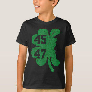Trump 45 47 President St. Patricks Day Shamrock Lu T-Shirt