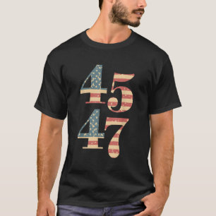 Trump 45 47 President Vintage Retro Flag Women men T-Shirt