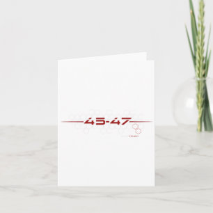 Trump 45 47 Retro Futuristic Design Card
