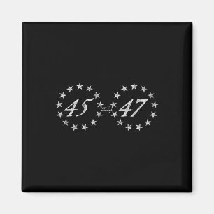 Trump 45 47 Ring Of Stars Magnet