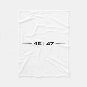 Trump 45 47 Trump Retro Futuristic Design Fleece Blanket
