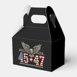Trump 45 47 Vintage American USA Eagle Flag Favour Box