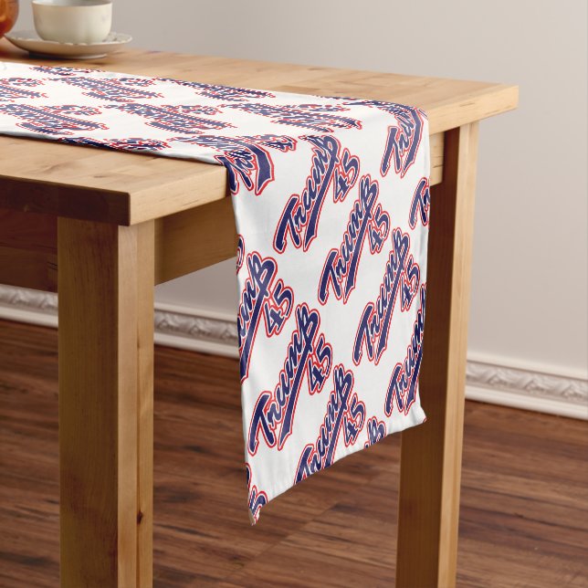 Trump-45-Blue Short Table Runner (In Situ)